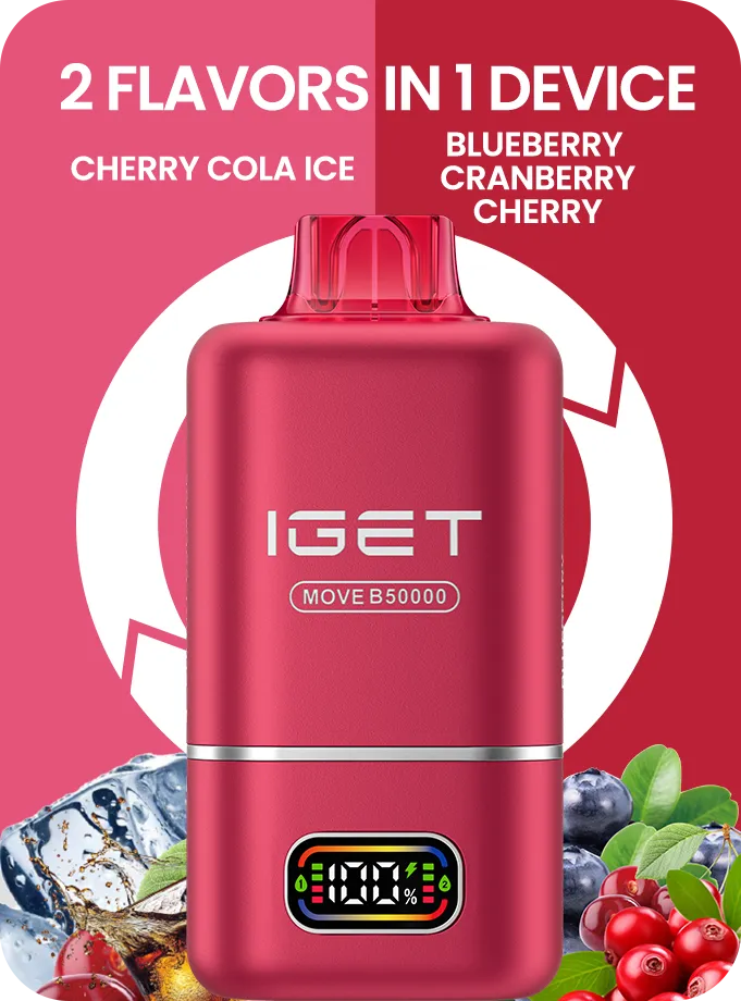 IGET MOVE B50000 (50k Puffs – 2 Flavours in 1 device) - Vape Shop Chandigarh