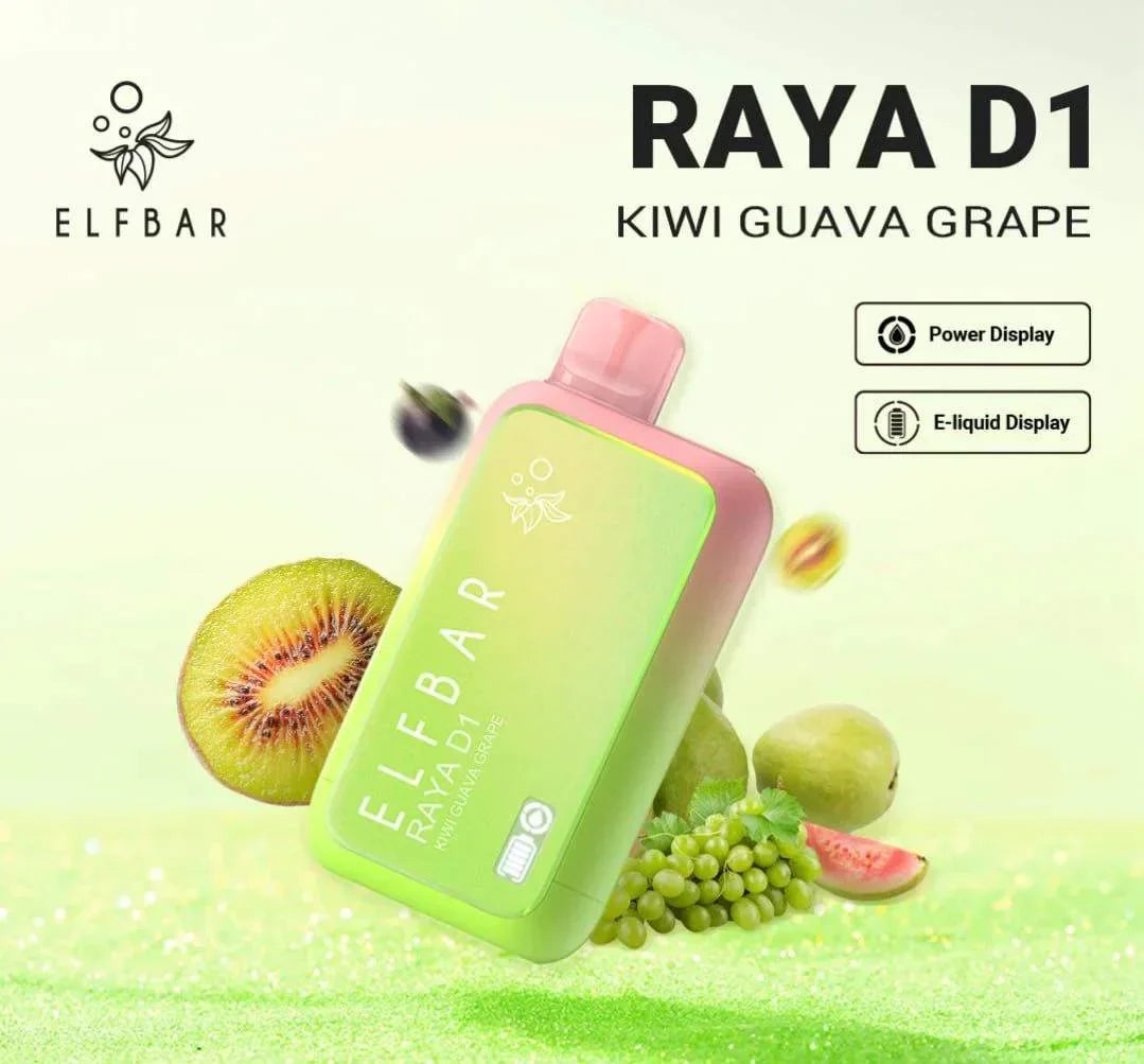 ELF BAR RAYA D1 – Kiwi Guava Grape - Vape Shop Chandigarh