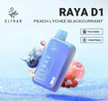 ELF BAR RAYA D1 – Peach Lychee Blackcurrant - Vape Shop Chandigarh
