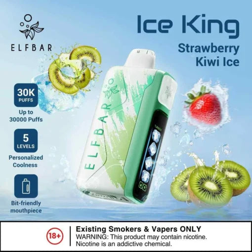 Elf Bar Ice King – Strawberry Kiwi Ice – 30K - Vape Shop Chandigarh