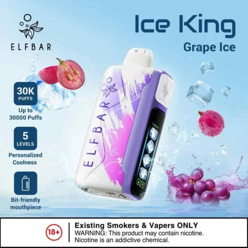 Elf Bar Ice King – Grape Ice – 30K - Vape Shop Chandigarh
