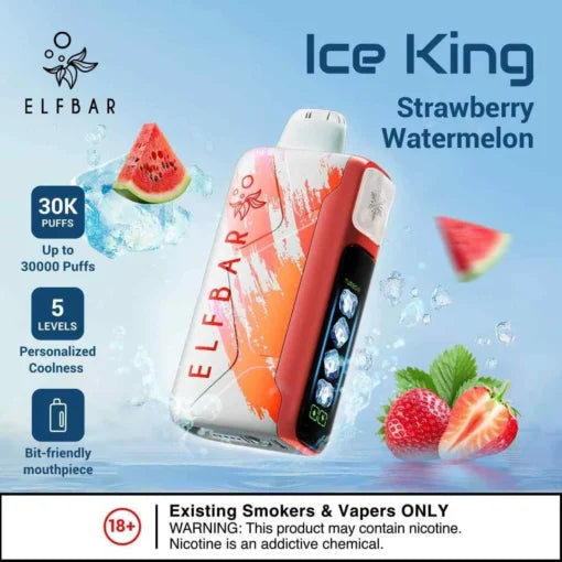 Elf Bar Ice King – Strawberry Watermelon – 30K - Vape Shop Chandigarh