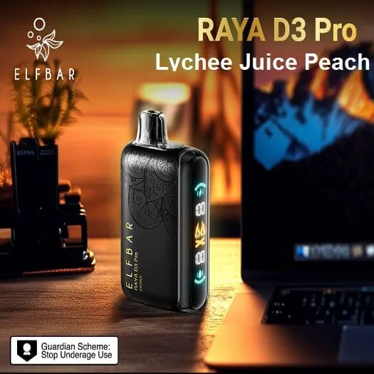 Elf Bar Raya D3 Pro 30K – Lychee Juicy Peach - Vape Shop Chandigarh