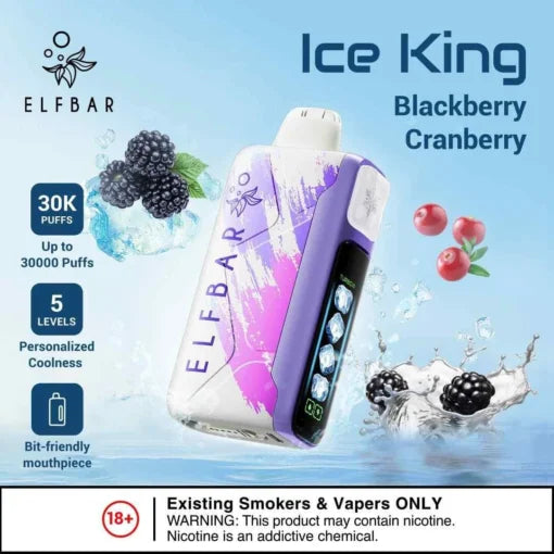 Elf Bar Ice King – Blackberry Cranberry – 30K - Vape Shop Chandigarh