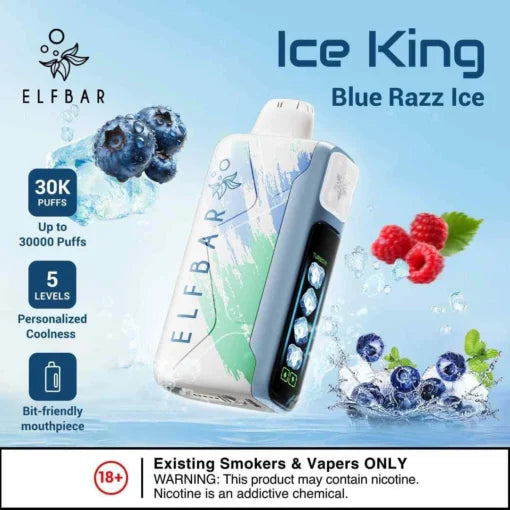Elf Bar Ice King – Blue Razz Ice – 30K - Vape Shop Chandigarh