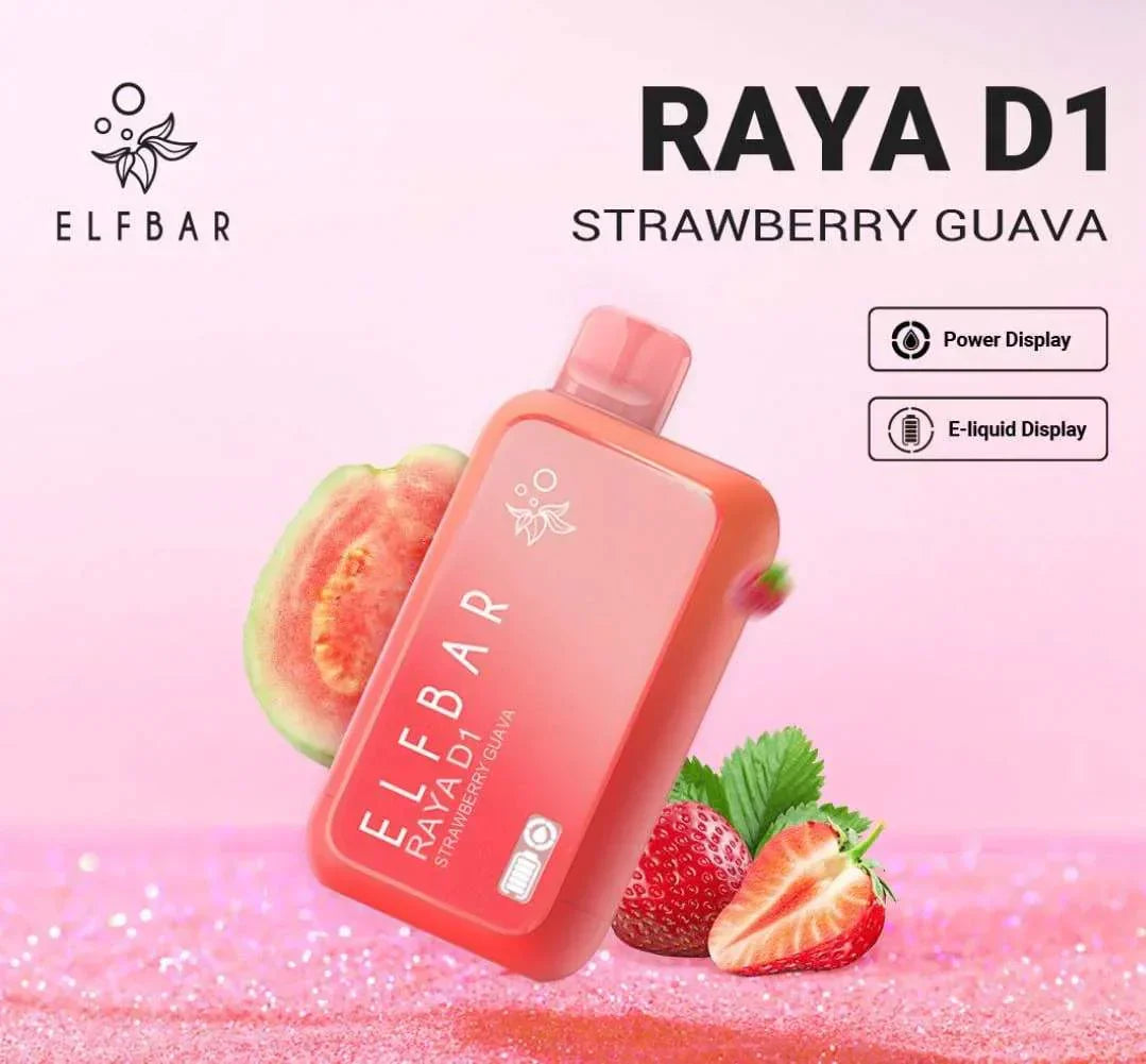 ELF BAR RAYA D1 – Strawberry Guava - Vape Shop Chandigarh