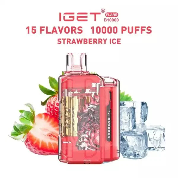 IGET FLARE B10000 – Strawberry ice - Vape Shop Chandigarh