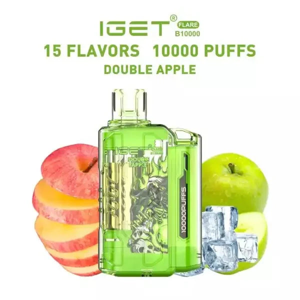 IGET FLARE B10000 – Double Apple - Vape Shop Chandigarh